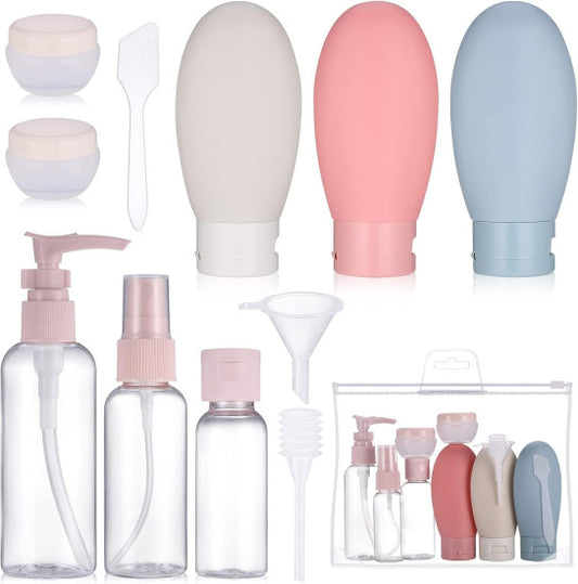 11 PCS Travel Bottle Set – Leakproof Refillable Toiletry Containers