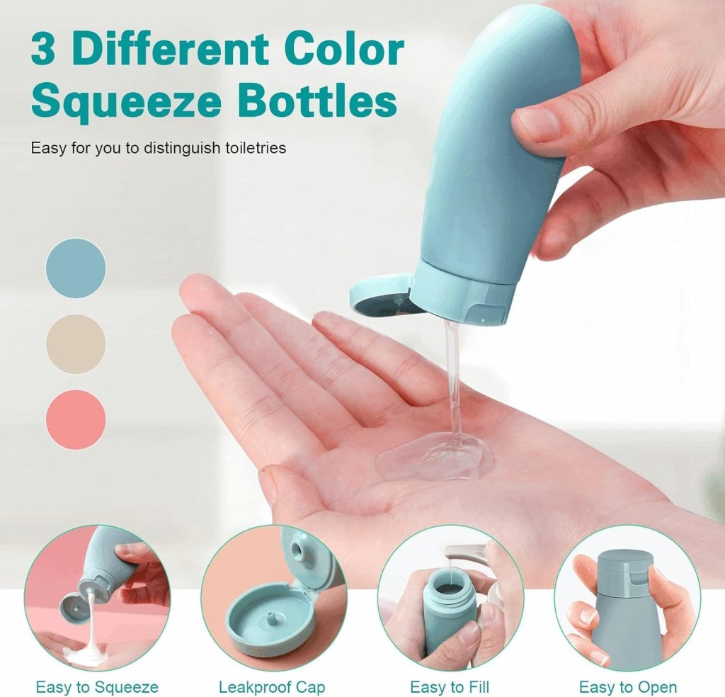 11 PCS Travel Bottle Set – Leakproof Refillable Toiletry Containers