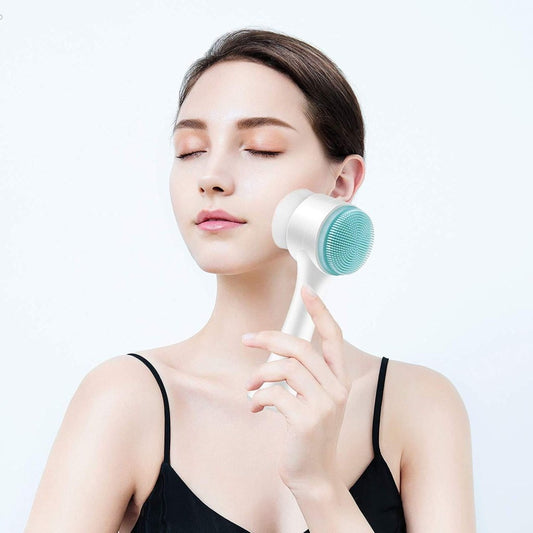 2 in 1 Silicone Face Scrubber Brush – Deep Cleansing & Exfoliating Tool