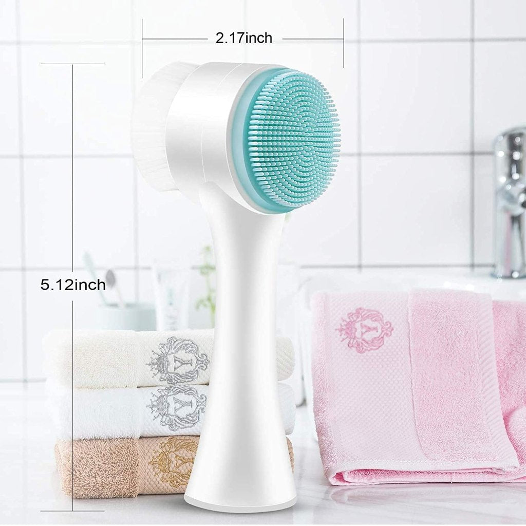 2 in 1 Silicone Face Scrubber Brush – Deep Cleansing & Exfoliating Tool