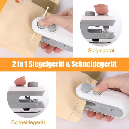 2-in-1 USB Mini Bag Sealer & Cutter Machine