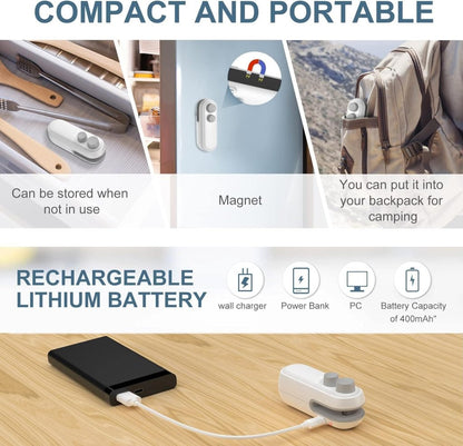 2-in-1 USB Mini Bag Sealer & Cutter Machine