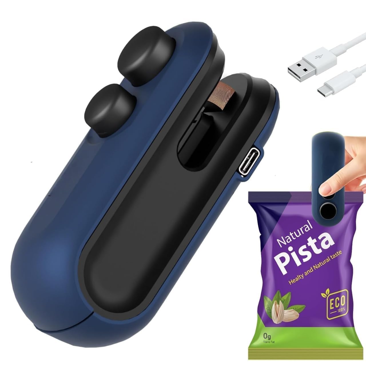 2-in-1 USB Mini Bag Sealer & Cutter Machine