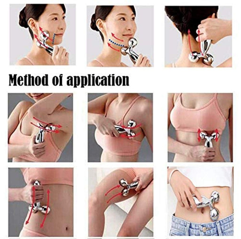 3D Face & Body Massager Roller for Skin Tightening & Lifting