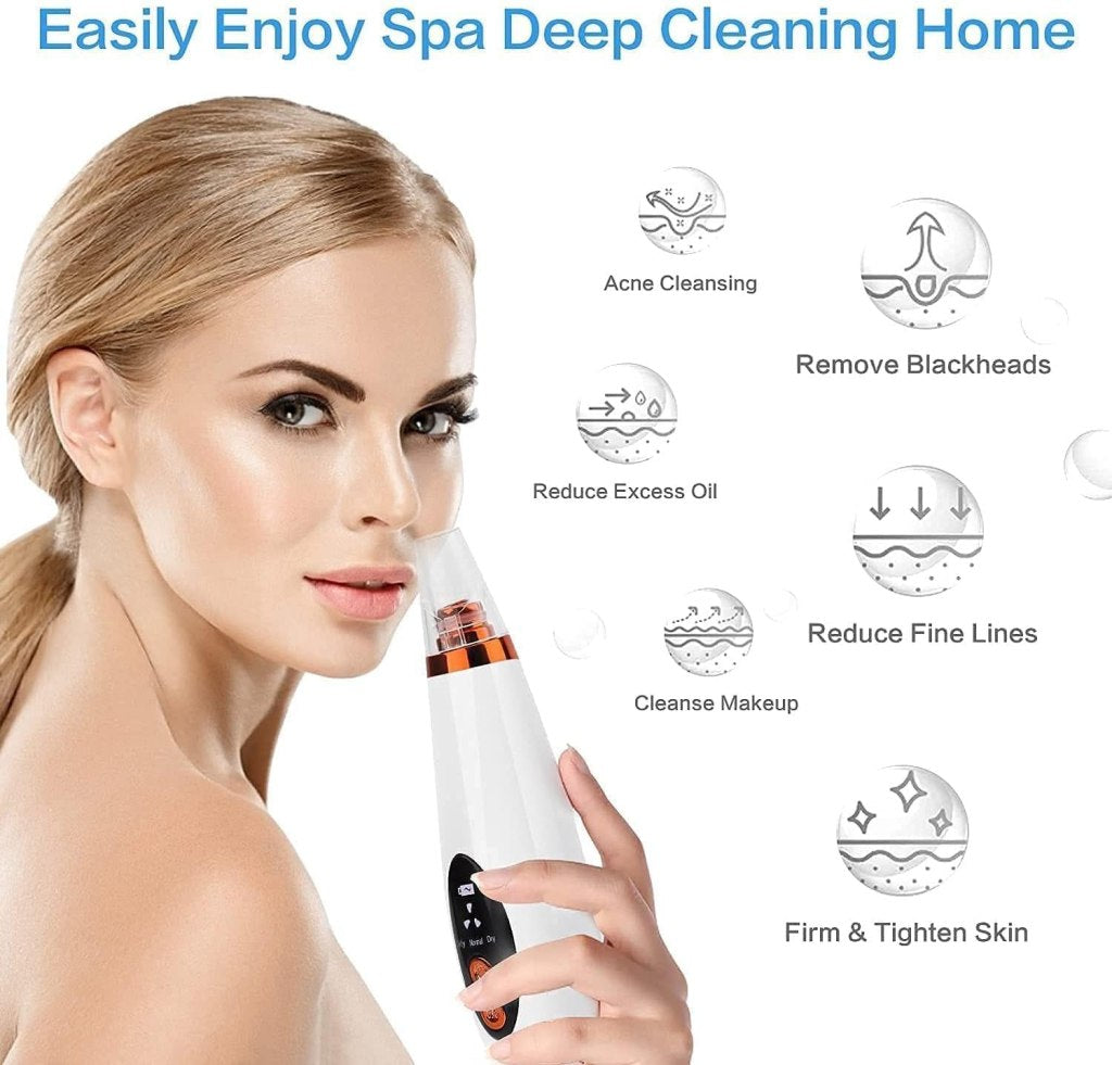 6-in-1 Electric Blackhead Remover with Vacuum Suction