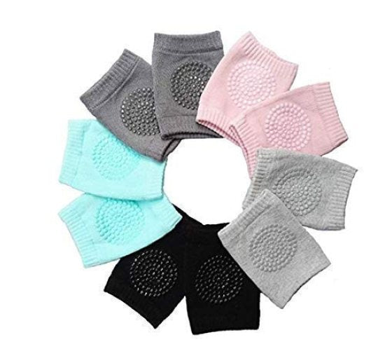 Baby Knee Pads for Crawling – Soft Protective Knee Cushions (Adjustable & Washable) 2 pairs