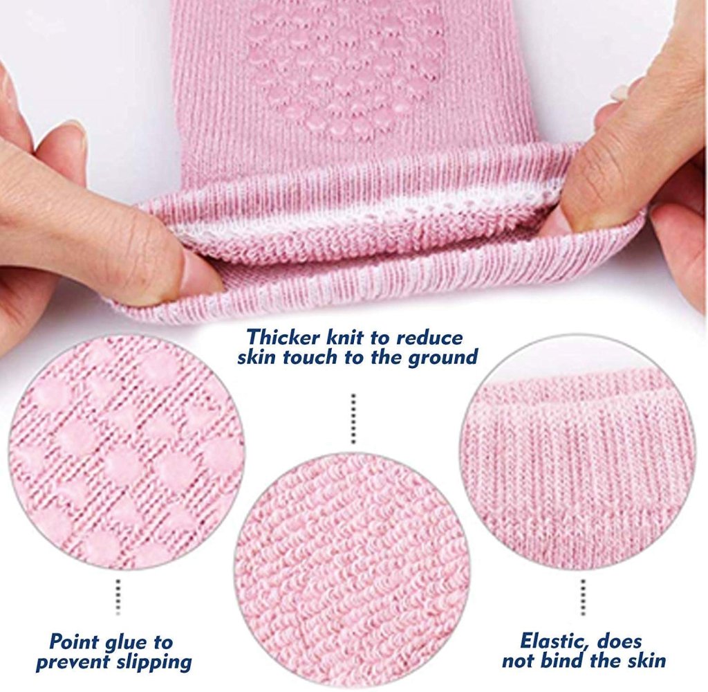 Baby Knee Pads for Crawling – Soft Protective Knee Cushions (Adjustable & Washable) 2 pairs
