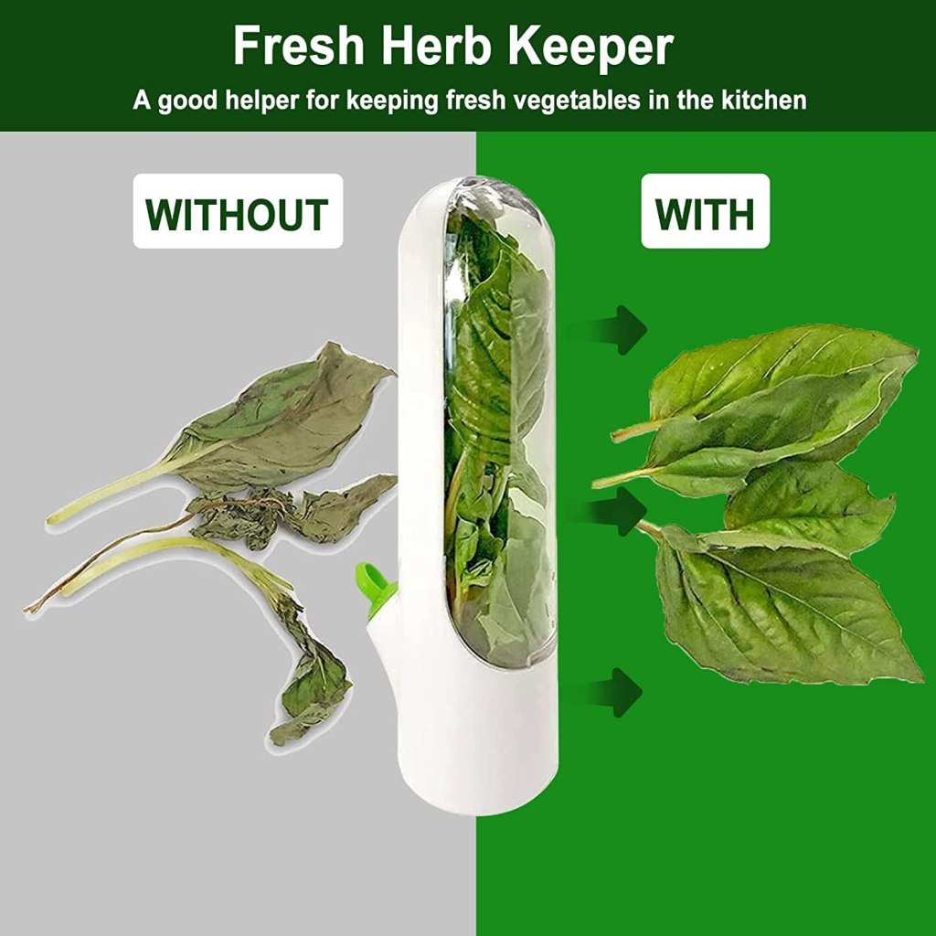 Herb Saver Fresh Herb Storage Container for Refrigerator