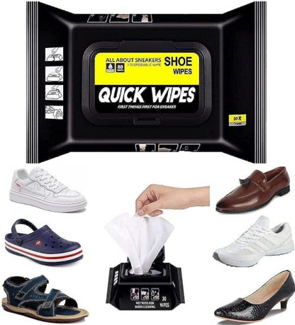 Shoe Cleaning Wipes (80 Wipes) – Quick Sneaker & Leather Shoe Cleaner (2 qty)
