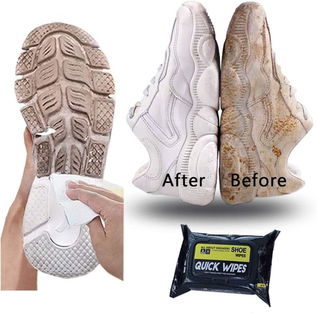 Shoe Cleaning Wipes (80 Wipes) – Quick Sneaker & Leather Shoe Cleaner (2 qty)