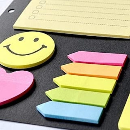 Sticky Notes Book with Page Markers & Tabs