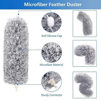 Telescopic Microfiber Duster with Extendable Handle (100 Inch)