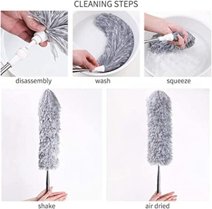 Telescopic Microfiber Duster with Extendable Handle (100 Inch)