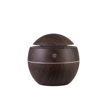 Wooden Ultrasonic Humidifier & Aroma Diffuser with LED Light